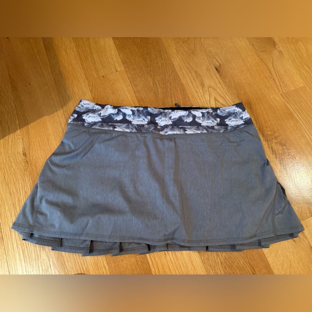 Lululemon Athletica Gray Pace Setter Skirt